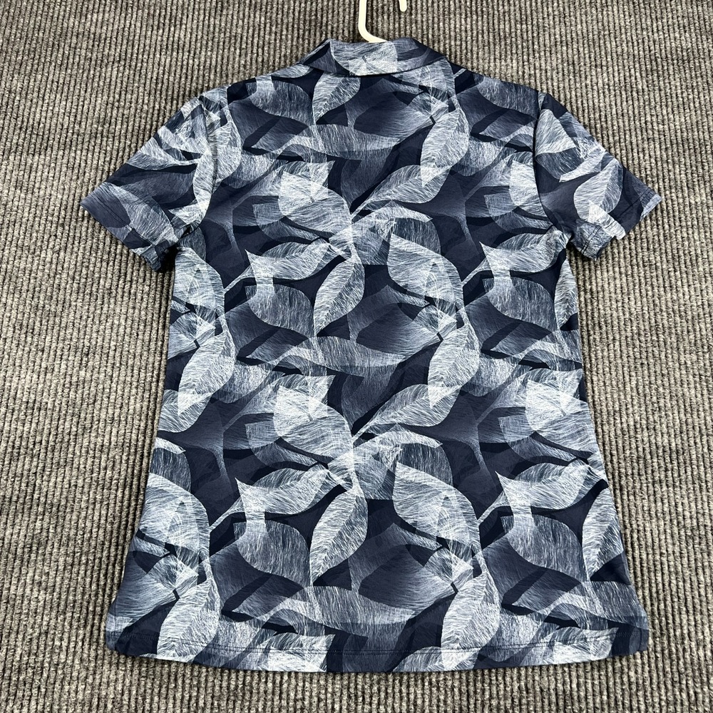 Nike Polo Shirt Womens Small Blue Geometric Short Sleeve Dri Fit Golf Standard - Picture 11 of 12